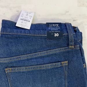 J Crew 9” High rise skinny all day stretch size 30